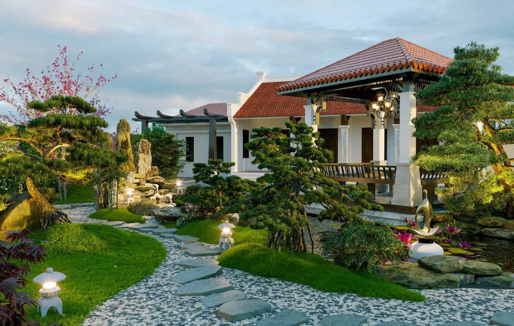 Thiết kế biệt thự sân vườn